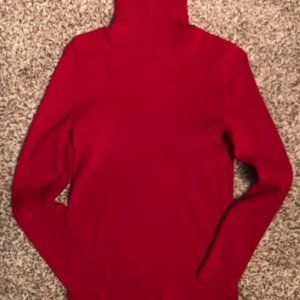 Ralph Lauren Ladies Red Turtleneck Sweater